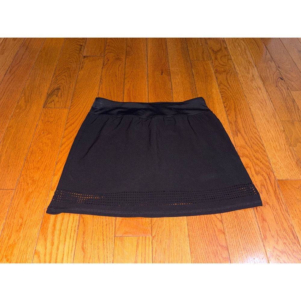 Kyodan Golf Womens Black Laser Cut Hem Active Skort Size XS TP Zip Pocket - Picture 3 of 8